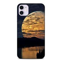 Lopard Apple Iphone 11 Uyumlu Kılıf Gece'S (49) Ultra Silikon Kılıf Ay Yansıması