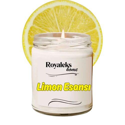 Doğal Özel Seri Kokulu Dekoratif Kavanoz Mum 210 cc - Limon Esansı - RYL