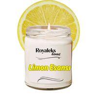 Doğal Özel Seri Kokulu Dekoratif Kavanoz Mum 210 cc - Limon Esansı - RYL