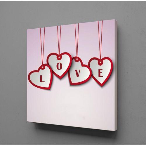 LOVE KALPLİ KANVAS TABLO