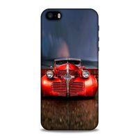 Lopard Apple iPhone SE Uyumlu Kılıf PickUpX (43) Thin Fit Kılıf Kırmızı Ateşli