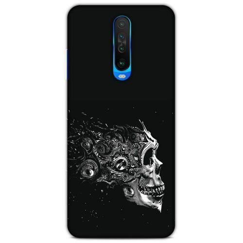 Lopard Xiaomi Redmi K30 Uyumlu Kılıf Tattoo's (9) Kılıf Beyaz Siyah