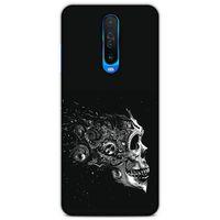 Lopard Xiaomi Redmi K30 Uyumlu Kılıf Tattoo's (9) Kılıf Beyaz Siyah