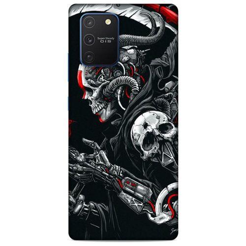 Samsung Galaxy S10 Lite Uyumlu Kılıf Motorsiklet (23) Ultra Koruma Kılıfı Kurukafa