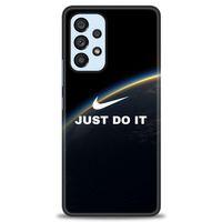 Samsung Galaxy A73 5G Kılıf HD Baskılı Kılıf - Nike Dünya + Tam Ekran Koruyucu