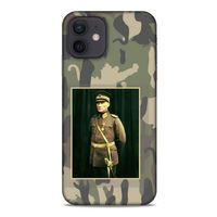 Apple iPhone 12 Kılıf Atatürk (13) Silikon Kap Kamuflaj