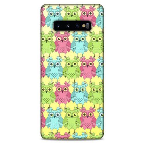 Baykuşlar (36) Desenli Silikon Kapak Telefon Kabı Samsung Galaxy S10 Plus Kılıf
