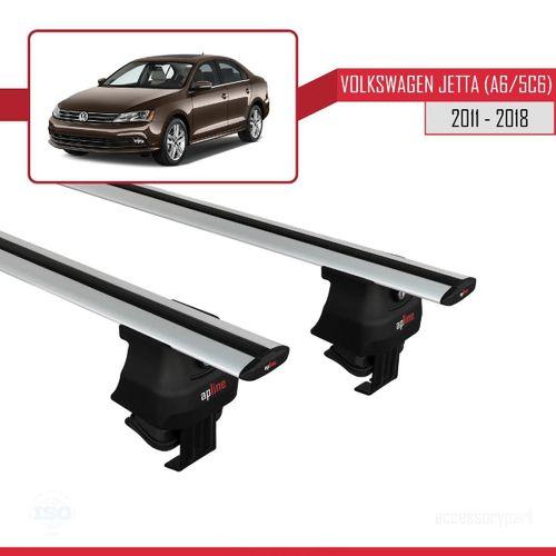 Volkswagen Jetta (A6/5C6) 2011-2018 Arası ile uyumlu ACE-4 Ara Atkı Tavan Barı GRİ