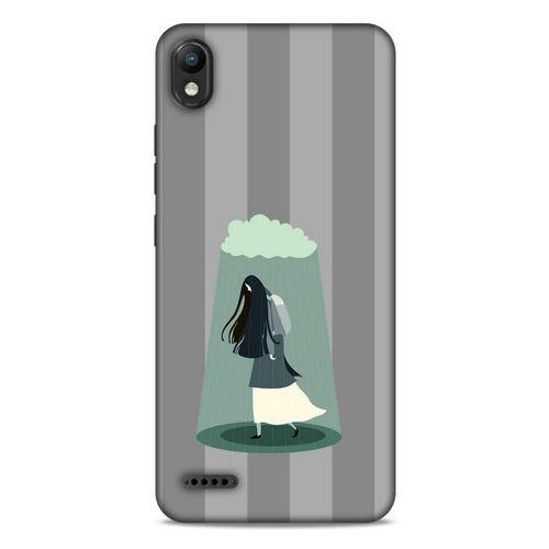 LG K20 2019 Kılıf Depresyon (20) Koruyucu Kılıf Bej Siyah