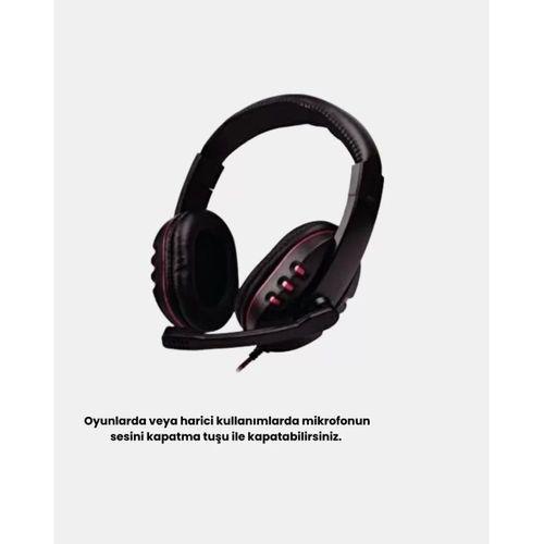 Profesyonel Kulaklık – Mikrofonlu, Yumuşak Pedli, Stereo Ses Kalitesi, Tere Dayanıklı