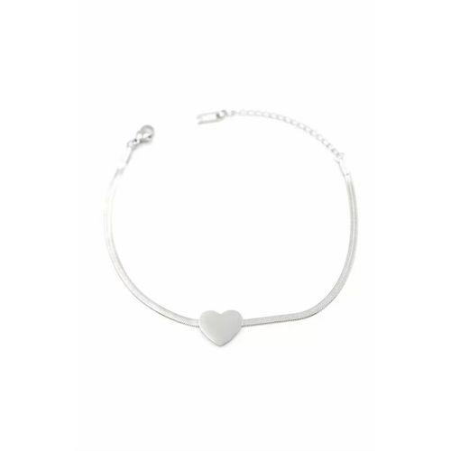 Kalp Bileklik - Gümüş