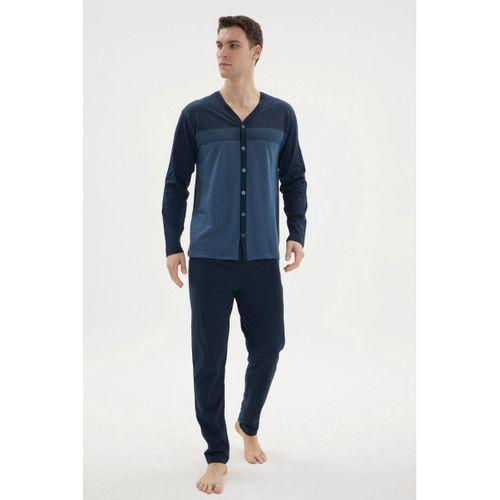 Dm-26104 V Yaka Boydan Düğmeli Pijama Takımı