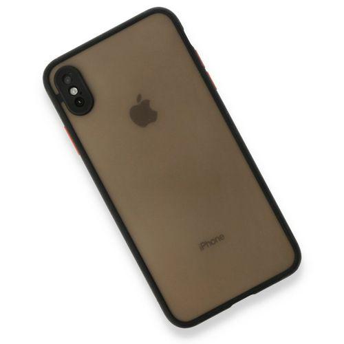 iPhone XS Max Kılıf Montreal Silikon Kapak - Siyah
