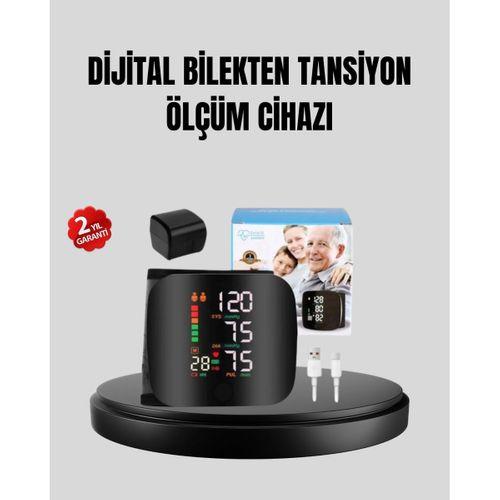 Bilekten Ölçüm Dijital Tansiyon Aleti – Renkli Risk Göstergeli Ve Aritmi Uyarılı