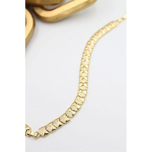 Taşlı Xuping Bileklik - Altın