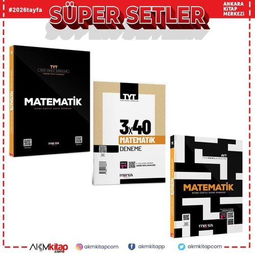 Marka Yayınları TYT AYT Matematik Soru ve Deneme Seti 3 Kitap