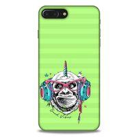 Animax DJ Maymun Apple Iphone 8 Plus Kılıf Desenli Silikon