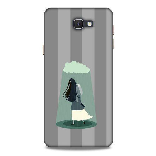 Samsung Galaxy J7 Prime Kılıf Depresyon (20) Koruyucu Kılıf Bej Siyah