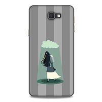 Samsung Galaxy J7 Prime Kılıf Depresyon (20) Koruyucu Kılıf Bej Siyah