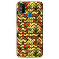Samsung Galaxy M30s Kılıf Pastel Renkler (46) Core Armor Kılıf Yeşil Sarı