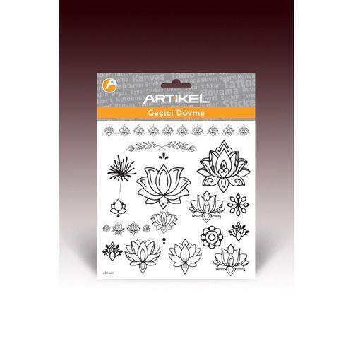 Lotus Geçici Dövme,Geçici Tattoo ,Vücut Dövme,Kol Bilek Dövme,Boyun Dövme,Sırt Dövme