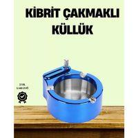 Çakmaklı Küllük Paslanmaz Çelik Şık Masa Aksesuarı