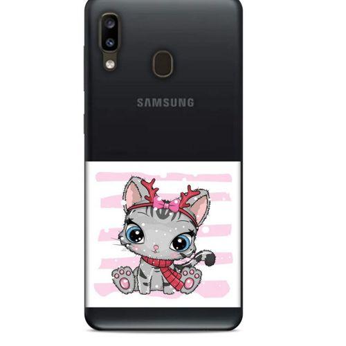 Zoologix (67) Samsung Galaxy A11 Şeffaf Kılıf Silikon Desenli