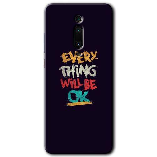 BeRa Aksesuar Xiaomi Mi 9T Kılıf Baskılı Kapak - Everything +Tam Kaplayan Mat Seramik