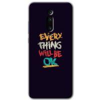 BeRa Aksesuar Xiaomi Mi 9T Kılıf Baskılı Kapak - Everything +Tam Kaplayan Mat Seramik