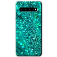 Potkal Hediye Fabrikası Samsung Galaxy S10 Plus HD Baskılı Kılıf + 9D Tam Ekran Koruyucu - Diamonds