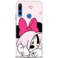 Huawei Y9 Prime 2019 Kılıf HD Baskılı Kılıf - Pink + Tam Ekran Koruyucu