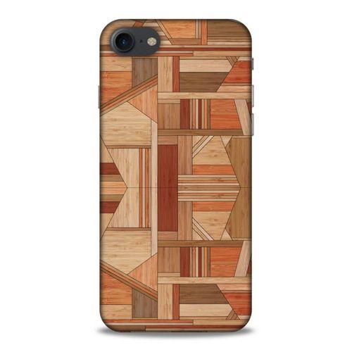 Lopard Apple Iphone 8 Uyumlu Kılıf Wood'X (43) Thin Fit Kılıf Baskılı