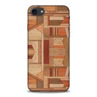 Lopard Apple Iphone 8 Uyumlu Kılıf Wood'X (43) Thin Fit Kılıf Baskılı