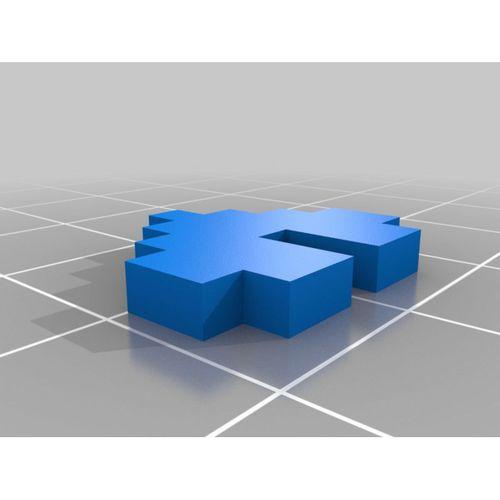 Pixel Kalp Küpesi - 3716459