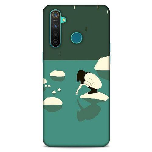 Oppo Realme 5 Pro Kılıf Depresyon (8) Baskılı Kılıf Siyah Kahverengi