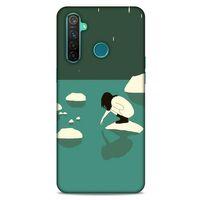 Oppo Realme 5 Pro Kılıf Depresyon (8) Baskılı Kılıf Siyah Kahverengi