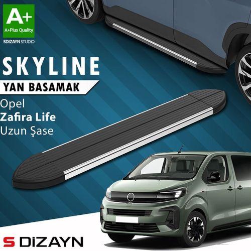 S-Dizayn Opel Zafira Life Skyline Krom Yan Basamak 243 Cm 2020 Üzeri A+ Kalite