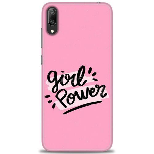 Huawei Y7 Prime 2019 Kılıf HD Baskılı Kılıf - Girll Power + Tam Ekran Koruyucu