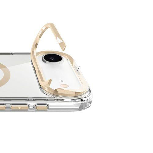 Apple iPhone 17 Air Kılıf M-safe Şarj Özellikli Airbagli Kamera Standlı Zore Azor Kapak