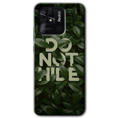 Xiaomi Redmi 10C Kılıf HD Desen Baskılı Arka Kapak + Temperli Cam - Do Not Hide