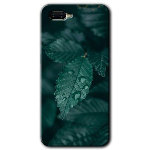 OPPO Oppo Rx 17 Neo Kılıf HD Desen Baskılı Arka Kapak - Yağmurlu Yaprak