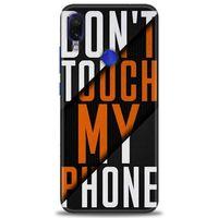 Xiaomi Redmi Note 7 Kılıf HD Baskılı Kılıf - Dont Touch + Tam Ekran Koruyucu