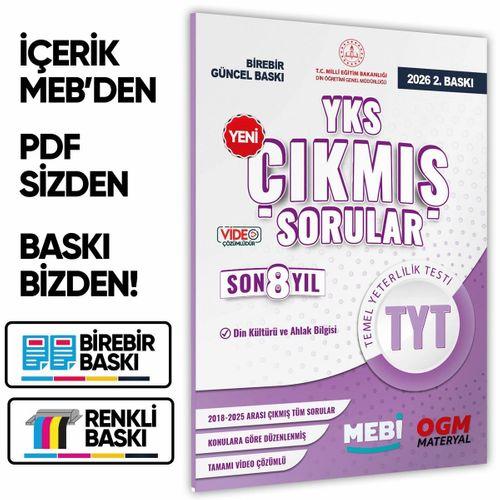 2026 YKS-TYT MEBİ DİN KÜLTÜRÜ ve AHLAK BİLGİSİ ÖSYM Çıkmış Soru Bankası SÖZEL Son 8 Yıl BASKI ÜCRETİ