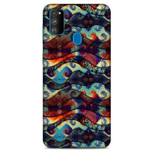 Samsung Galaxy M30s Kılıf Baskılı Özel Seri Taşlı (41) Tank Kılıf