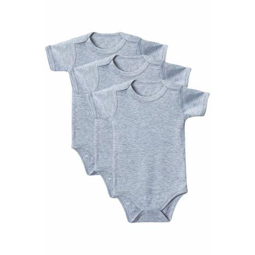 Gri Yarım Kol Body Zıbın 2-7 YAŞ Çocuklar İçin (3 ADET) Alttan Çıtçıtlı Özel Gereksinimli
