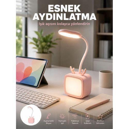 Şarj Edilebilir Led Masa Lambası Kablosuz Taşınabilir Gece Lambası
