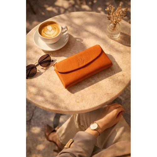 Hakiki Deri Mıknatıslı Kart Ve Telefon Bölmeli Unisex Cüzdan VS.BLKT.0934