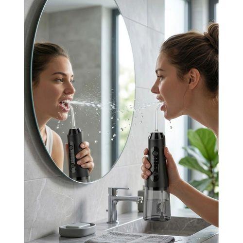 Ipx7 Su Geçirmez Şarjlı Ağız Duşu 320 Ml Su Tanklı 4 Modlu Temizlik Cihazı