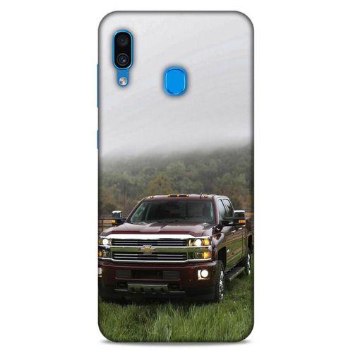 Lopard Samsung Galaxy A30 Uyumlu Kılıf PickUpX (35) Fit Design Kılıf Bordo