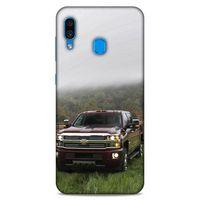 Lopard Samsung Galaxy A30 Uyumlu Kılıf PickUpX (35) Fit Design Kılıf Bordo